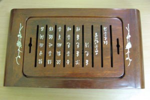  Индонезия подставка красное дерево для чайной церемонии (пк-45)