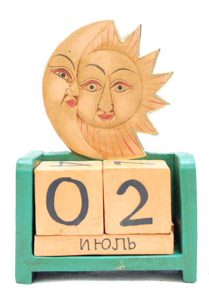 Календарь: деревянные кубики, маленькие (к-42)
