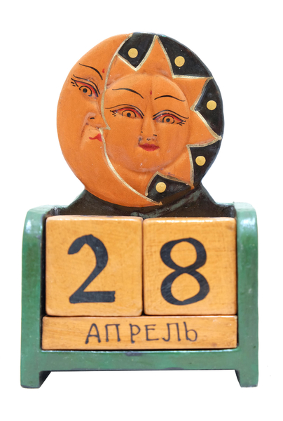 Календарь: деревянные кубики, маленькие (к-42)