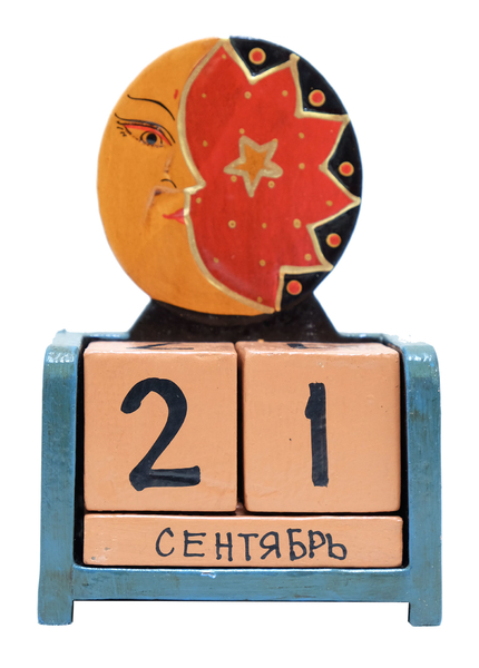 Календарь: деревянные кубики, маленькие (к-42)
