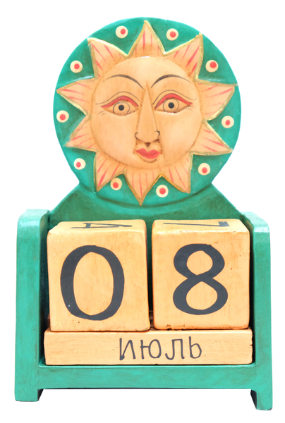 Календарь: деревянные кубики, маленькие (к-42)