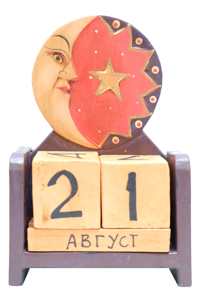Календарь: деревянные кубики, маленькие (к-42)
