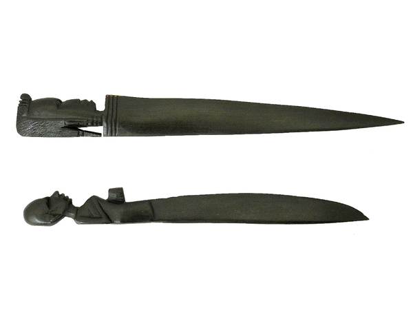 Нож канцелярский, дерево эбен (нэ-04)