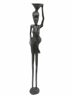 Фигура эбеновая: африканка с корзиной, (фэ-36)
