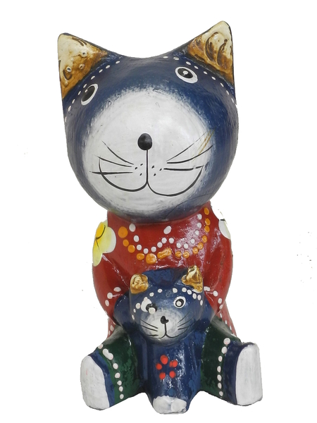 Котик держит котенка, 5 цветов (кн-208)