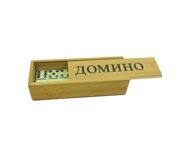 Домино в бамбуковой коробке (д-18)