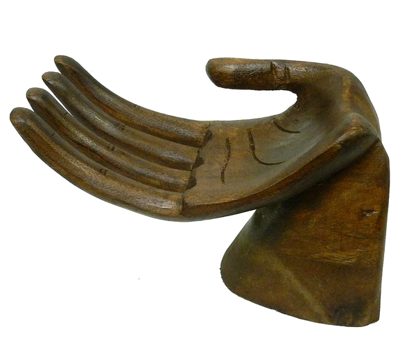 Визитница - ладонь из суары, 2 модели, Индонезия, (вс-23)
