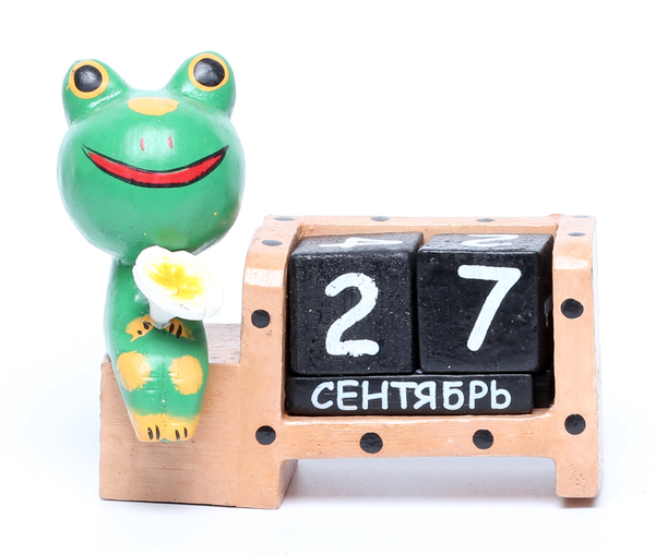 Календарь с котиком или лягушкой, много расцветок, Индонезия, (к-146)