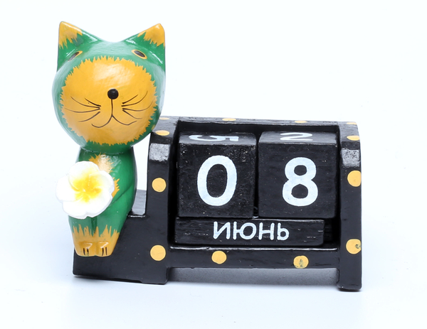 Календарь с котиком или лягушкой, много расцветок, Индонезия, (к-146)