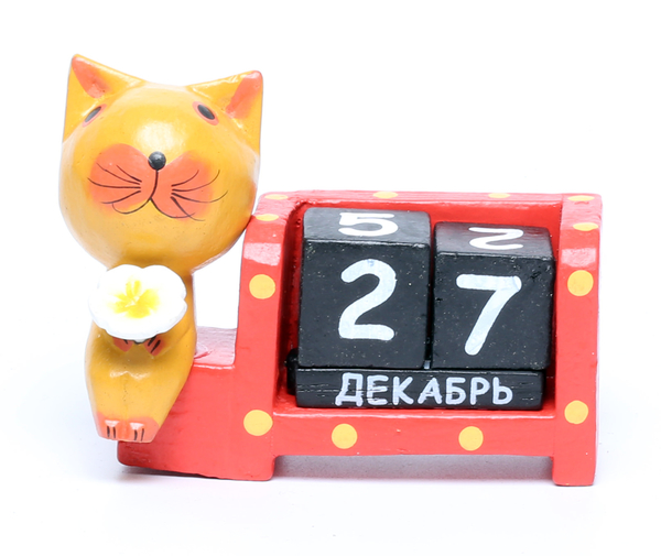 Календарь с котиком или лягушкой, много расцветок, Индонезия, (к-146)