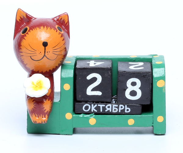 Календарь с котиком или лягушкой, много расцветок, Индонезия, (к-146)