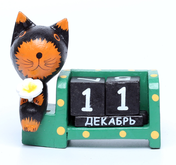 Календарь с котиком или лягушкой, много расцветок, Индонезия, (к-146)