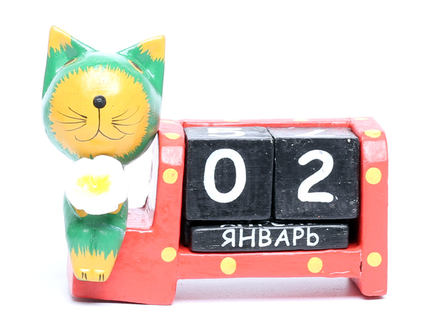 Календарь с котиком или лягушкой, много расцветок, Индонезия, (к-146)