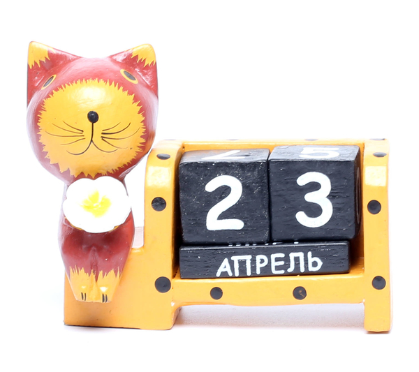Календарь с котиком или лягушкой, много расцветок, Индонезия, (к-146)