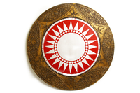 Солнышко с зеркалом, (Индонезия), золотистый край, 6 видов, d-50 см (си-221)