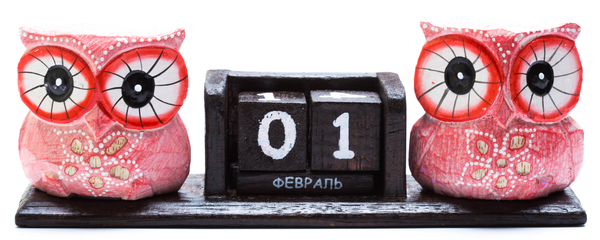 Календарь с двумя совами (ка-40)