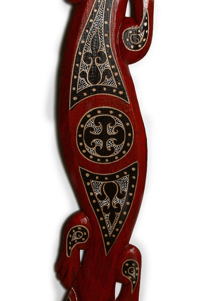 Ящерица Индонезия, дерево балса, красная, 8 видов (я-26а)