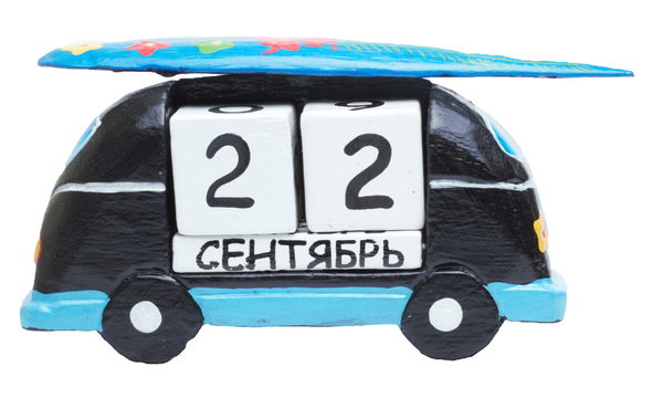 Календарь машинка с серфингом на крыше (ка-48)