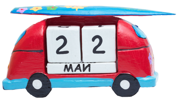 Календарь машинка с серфингом на крыше (ка-48)