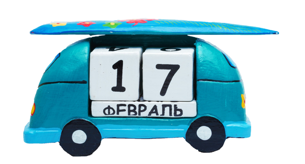 Календарь машинка с серфингом на крыше (ка-48)
